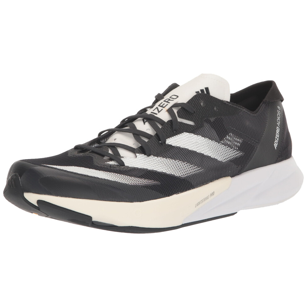 adidas Men's Adizero Adios 8 Sneaker  Carbon/White/Black  7.5