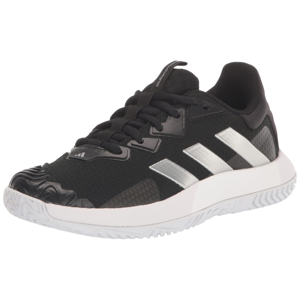 adidas Women's SoleMatch Control Sneaker  Core Black/Silver Metallic/W