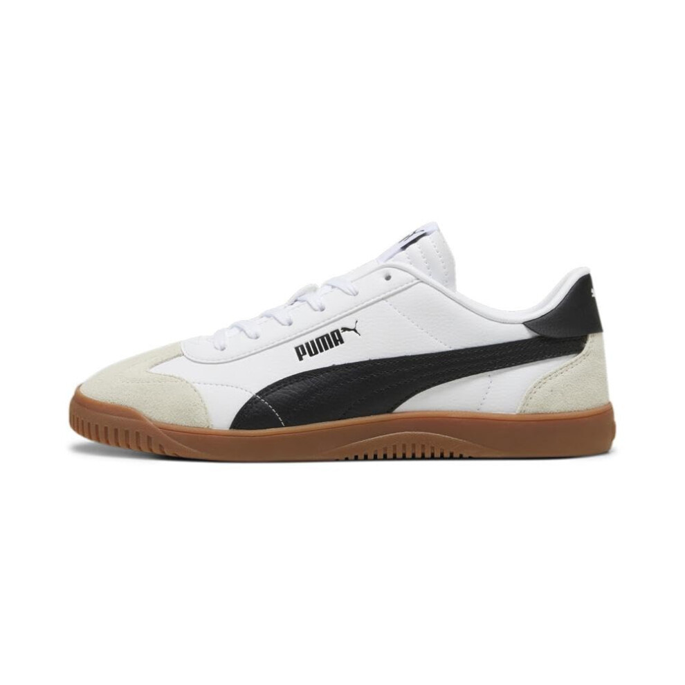 PUMA Men's Club 5V5 Sneaker  White Black-Vapor Gray  9.5