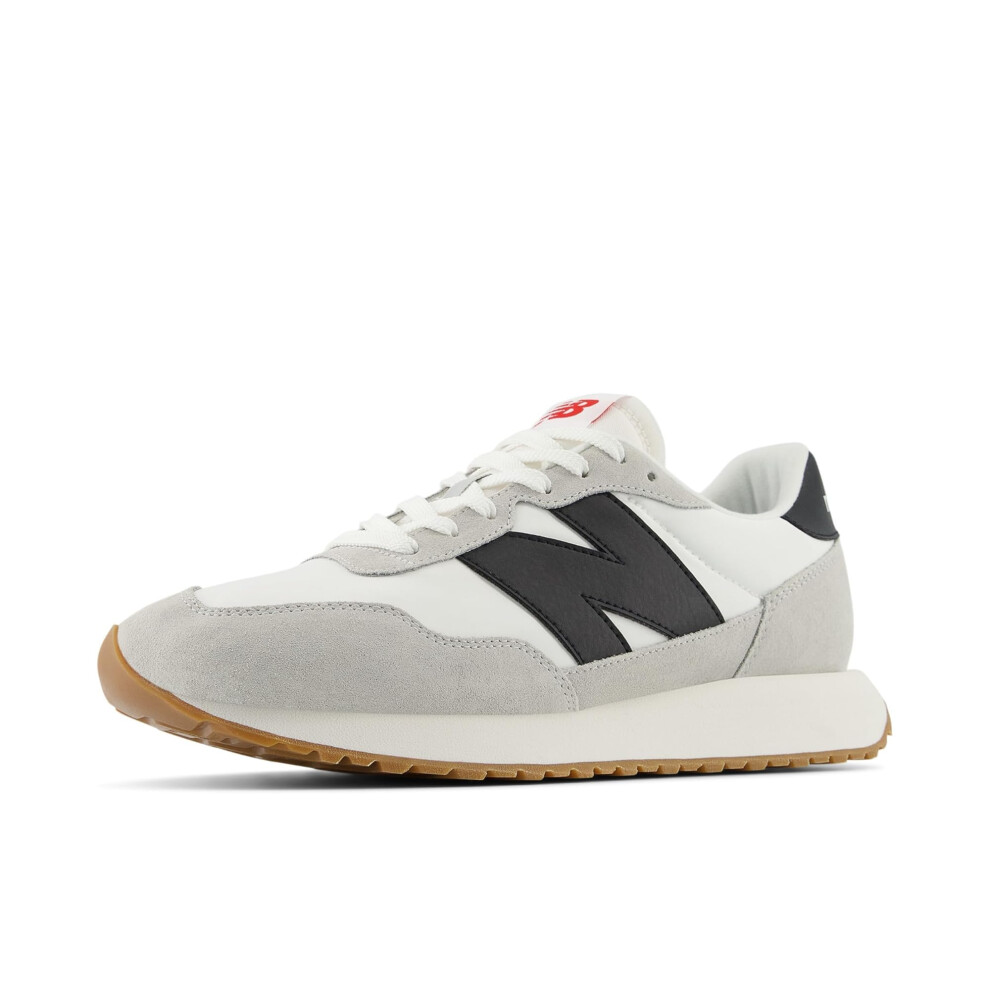 New Balance Men's 237 V1 Sneaker  White/Brighton Grey/Black  5.5