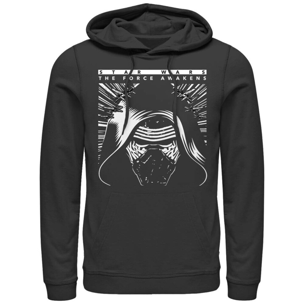 STAR WARS Men's The Force Awakens Kylo Ren X-Wings Pull Over Hoodie -