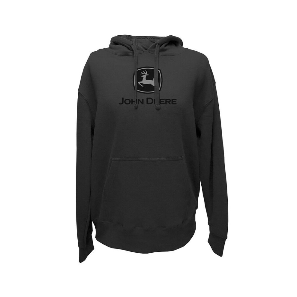 John Deere Logo Hoodie - Men's - Charcoal  Large