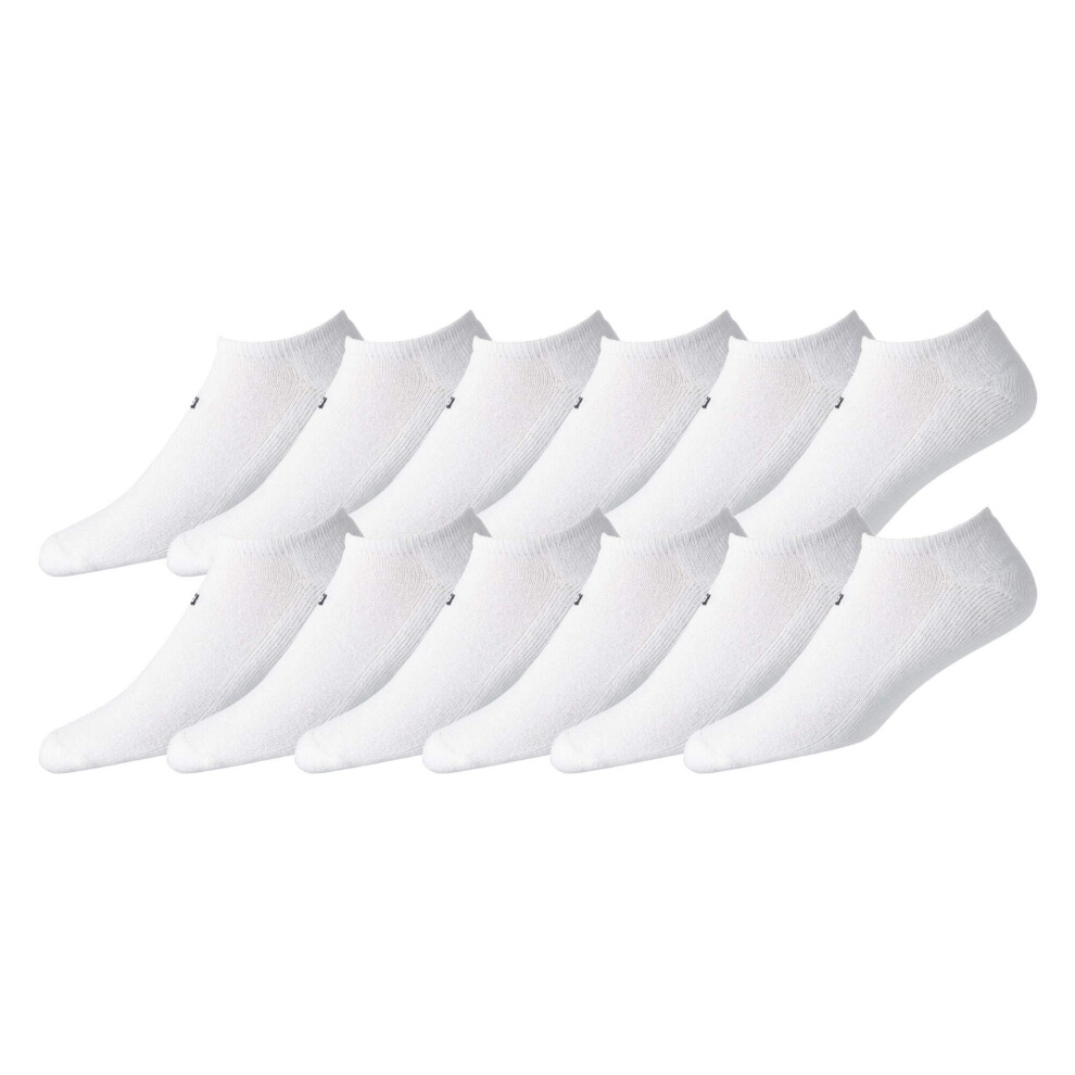 FootJoy Men's ComfortSof Low Cut 12-Pack Socks  White  Fits Shoe Size