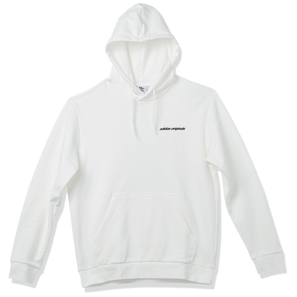 adidas Originals Men's Graphics Y2K Hoodie  Chalk White  Large