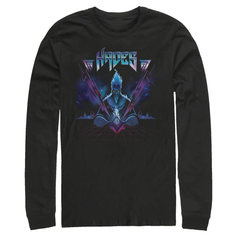 Disney Big & Tall Villains Hades Rock Men's Tops Long Sleeve Tee Shirt