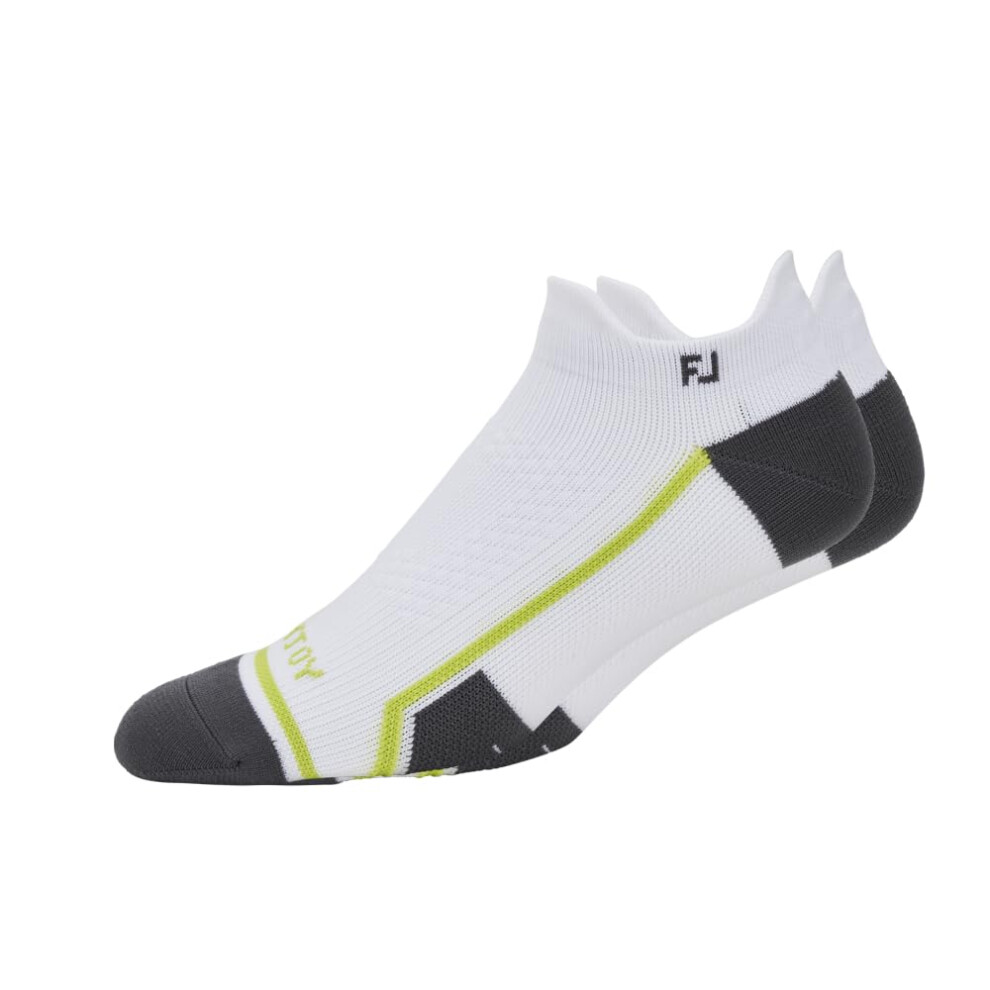 FootJoy Mens 18190h-10262 Golf Socks  White/Grey  Shoe Size 7-12 US