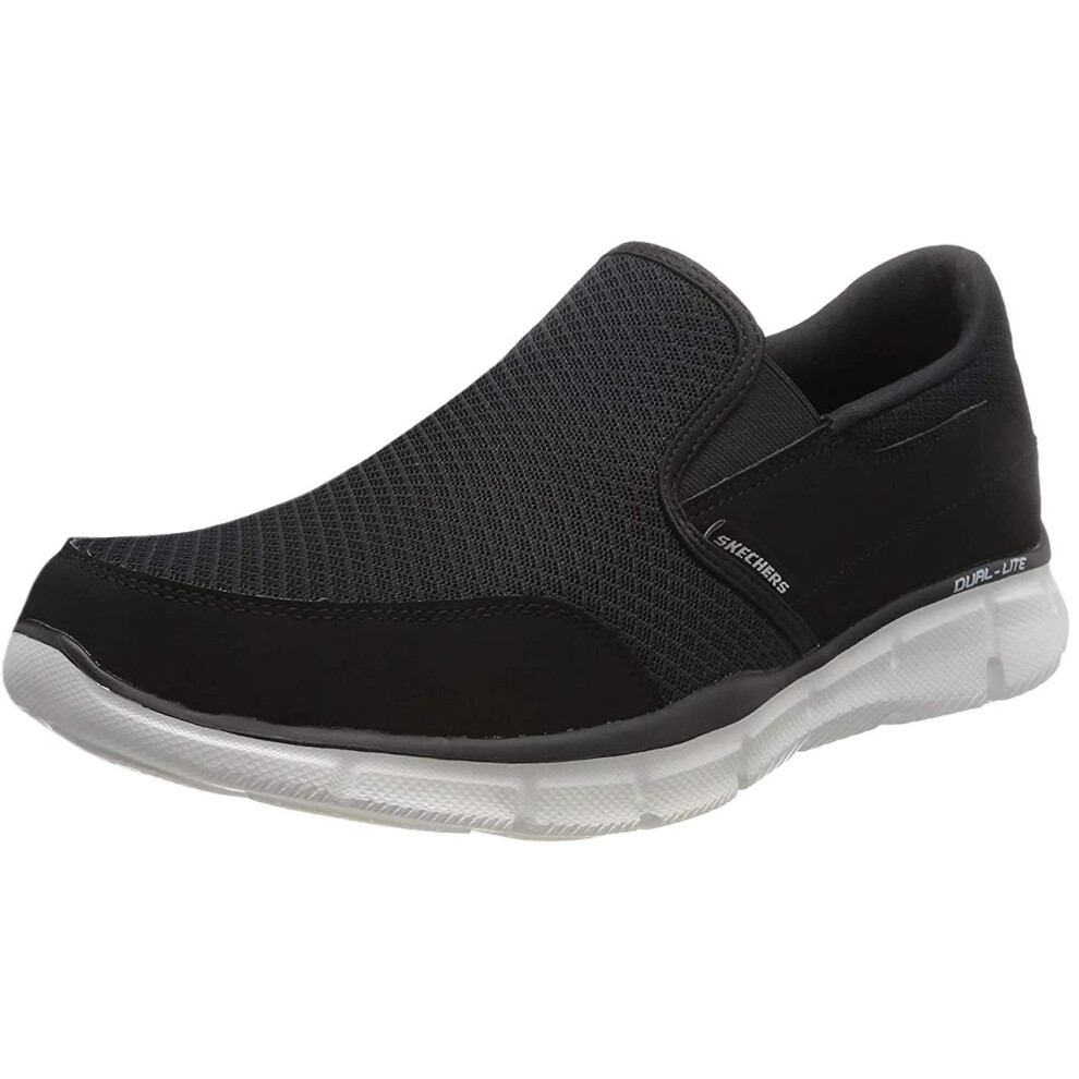 Skechers Men's Equalizer Persistent Slip-On Sneaker  Black/White  9.5