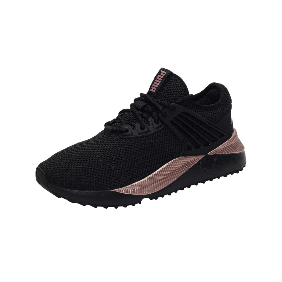 PUMA Women's PACER FUTURE LUX Sneaker  Puma Black-Rose Gold  7