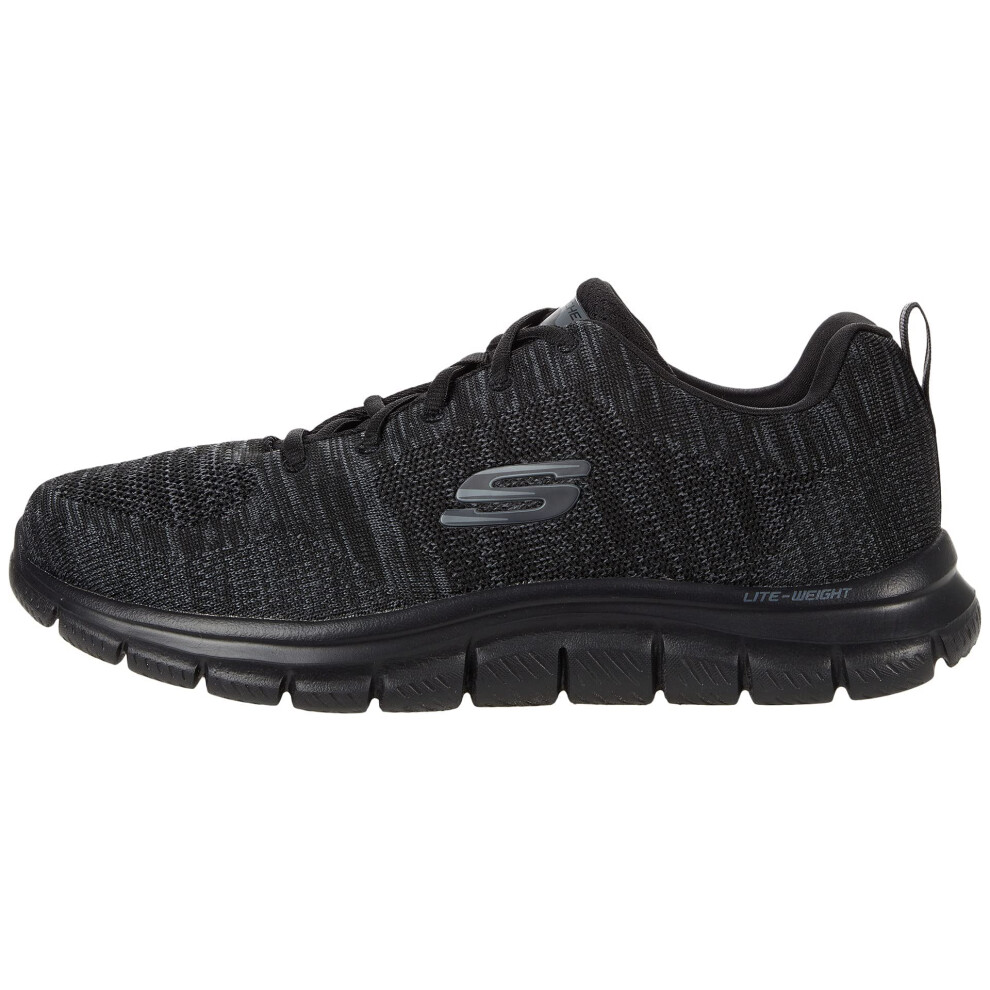 Skechers Men's Track Front Runner Lace-up Sneaker Oxford  Black/Black