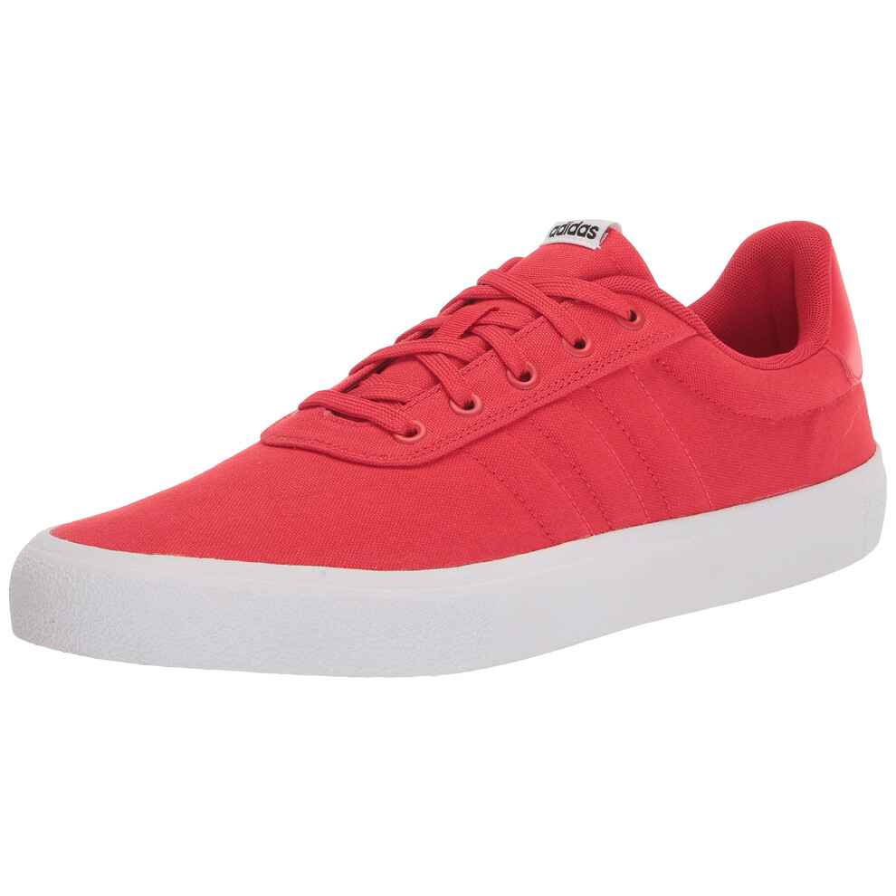 adidas Men's Vulc Raid3r Skate Shoe  Vivid Red/Vivid Red/White  10