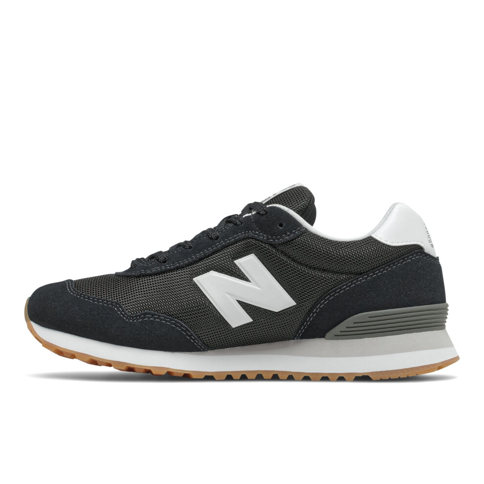 New Balance Men's 515 V3 Classic Sneaker  Black/Nb White  9 X-Wide