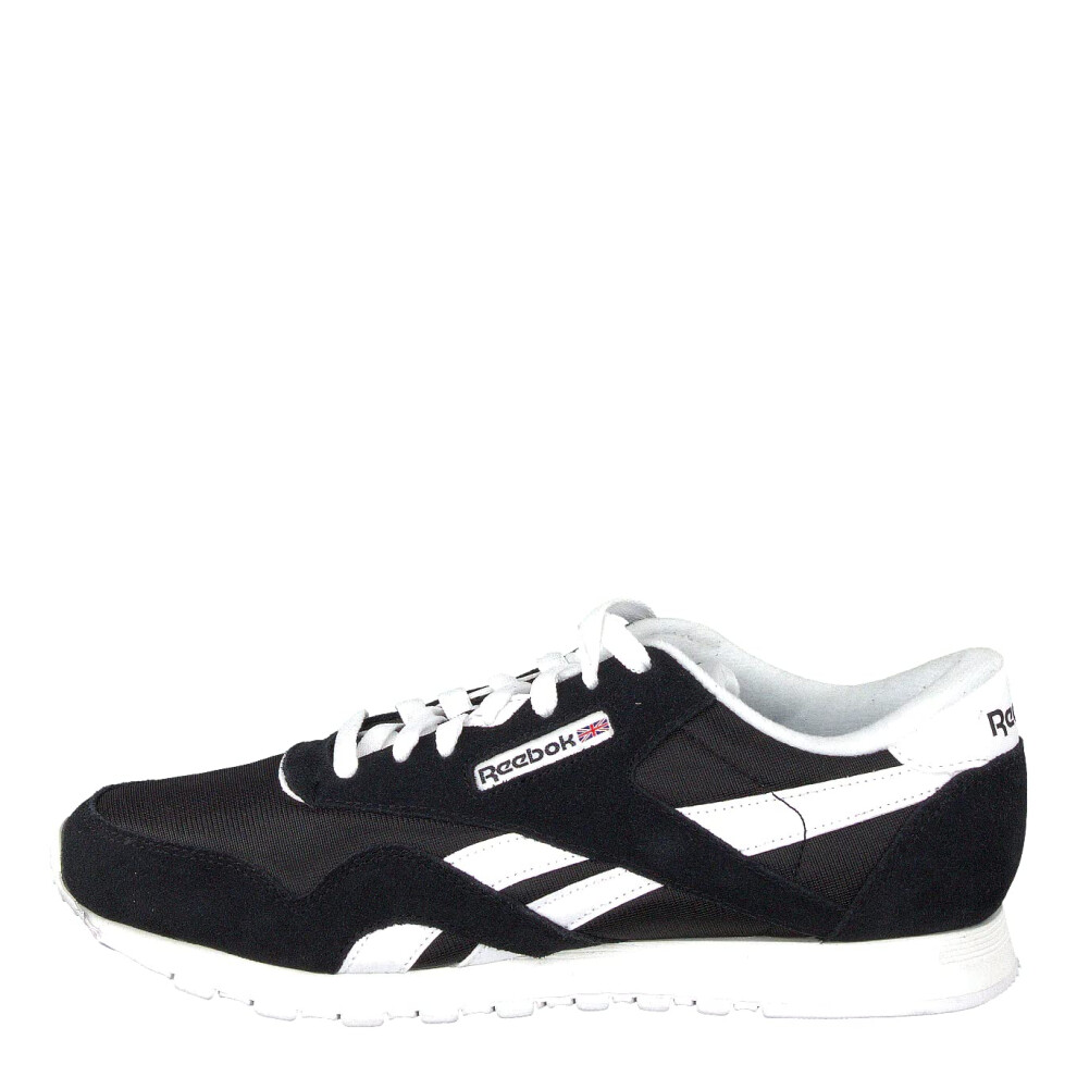 Reebok Men's Classic Nylon Sneaker Black/White