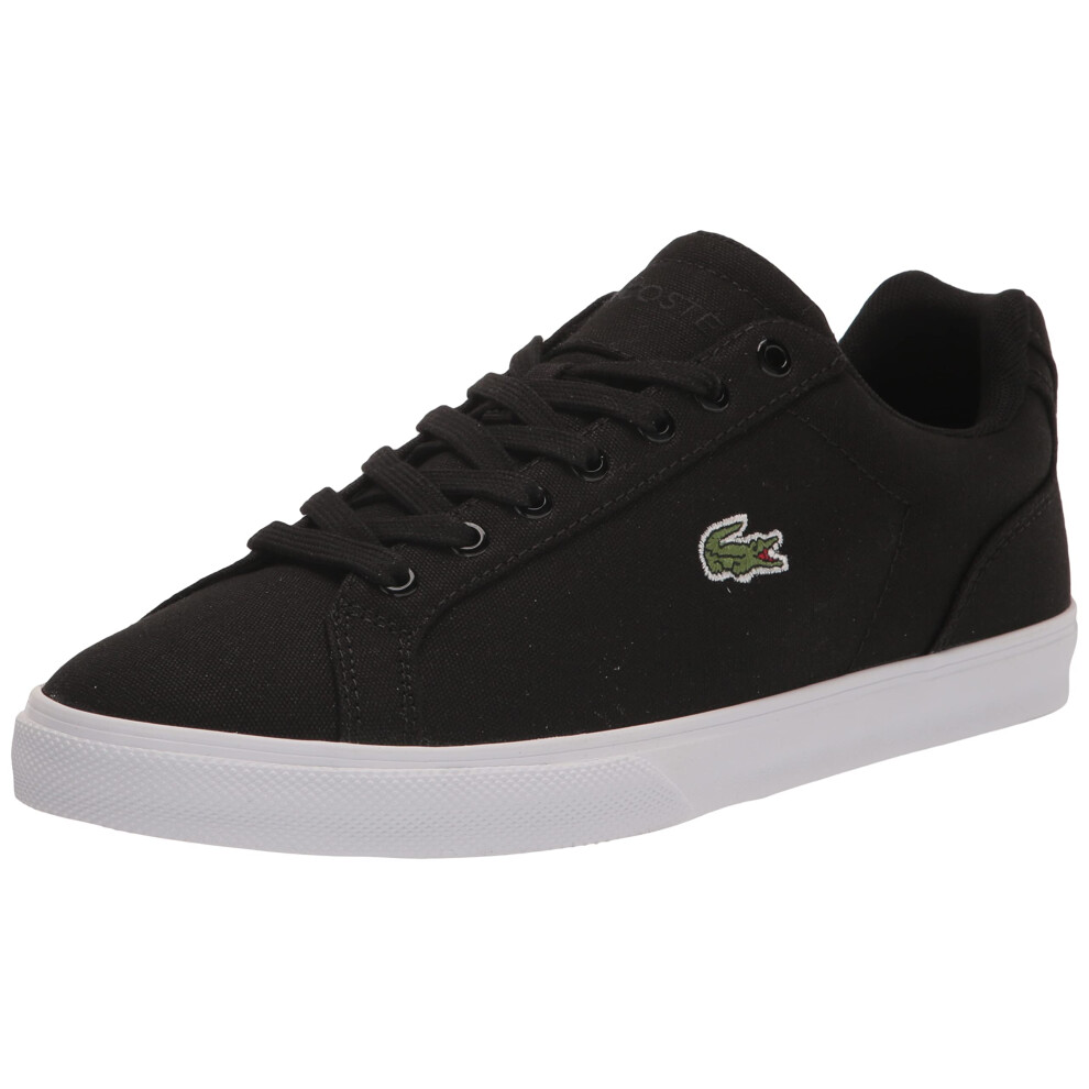 Lacoste Men's Lerond Sneaker  Black/White  8