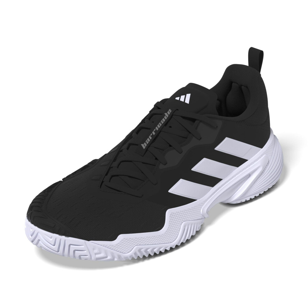 adidas Men's Barricade Sneaker  Core Black/White/Grey  7