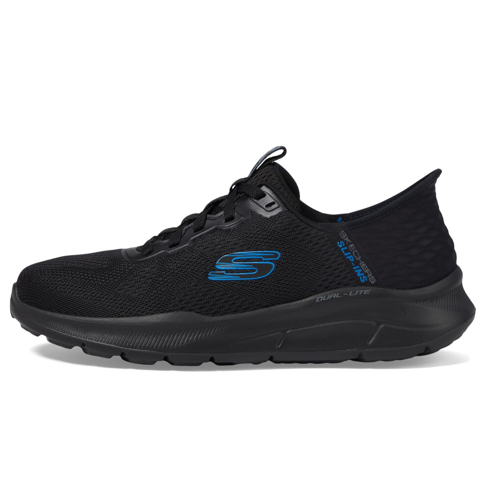 Skechers Men's Equalizer 5.0 Standpoint Slip-in Sneaker  Black/Blue  7