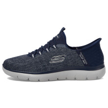 Mocassins mains libres Summits Key Pace pour hommes de Skechers, bleu marine, pointure 44