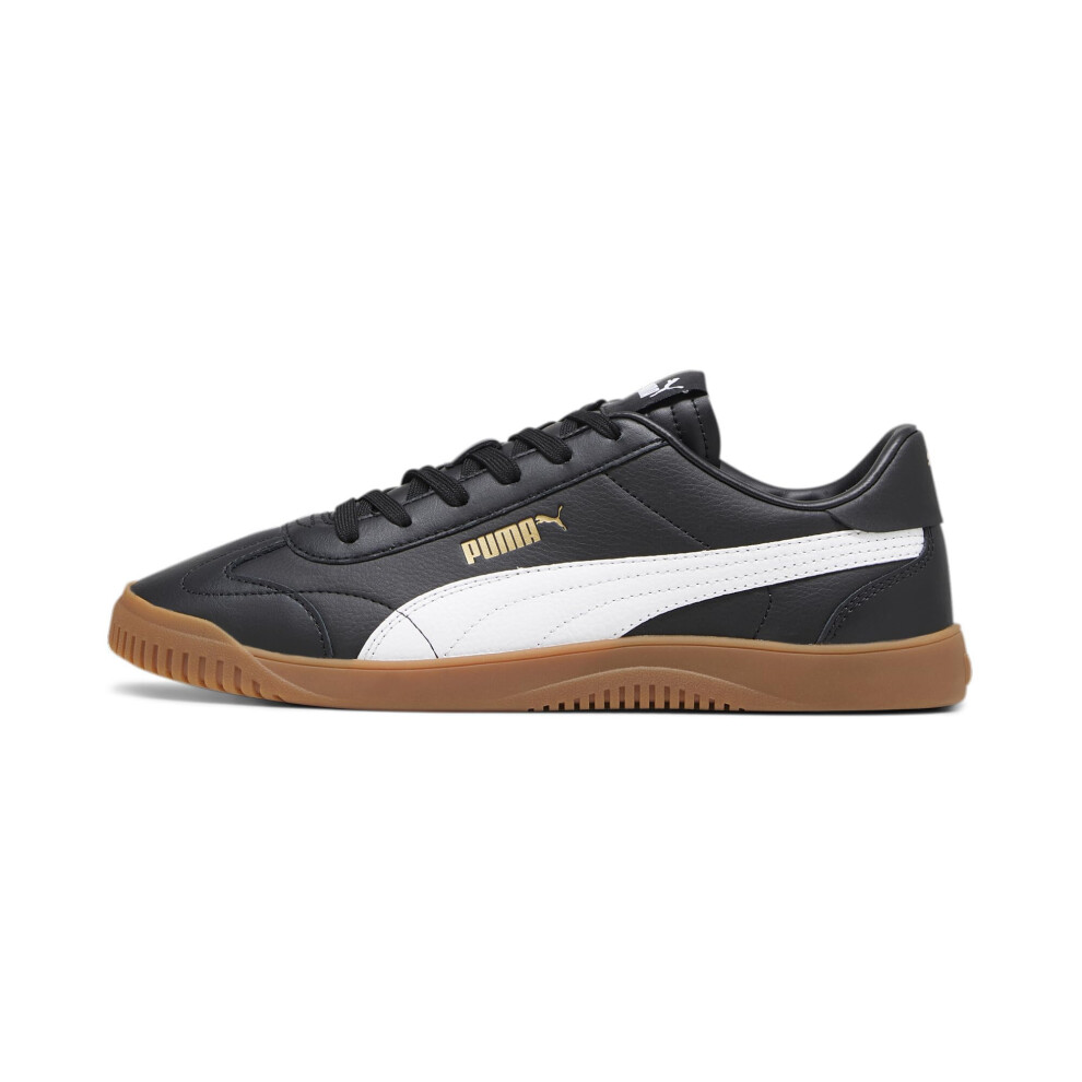 PUMA Men's Club 5V5 Sneaker  Black White Gold  8