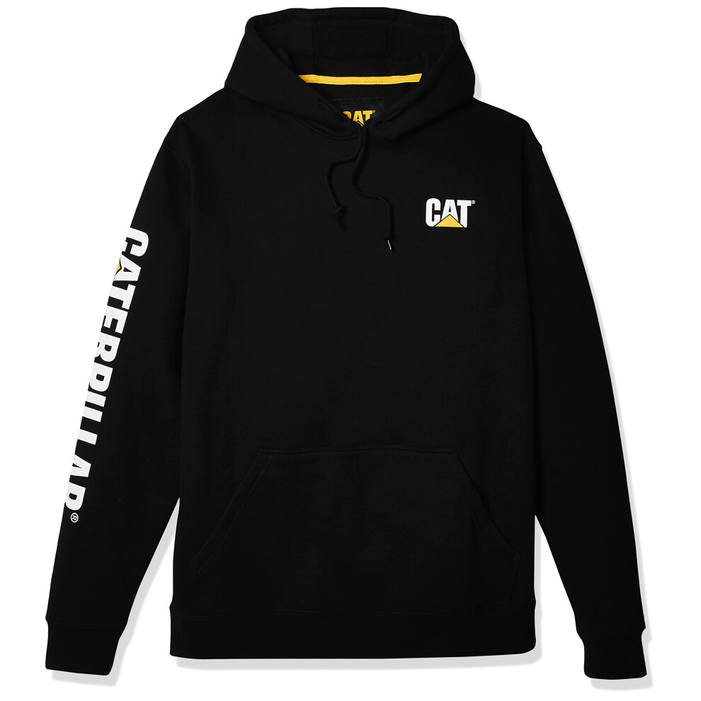 Caterpillar Men's Trademark Banner Hooded Sweatshirt (Regular and Big