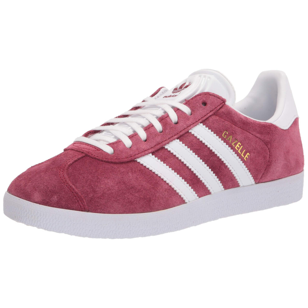 adidas Originals mens Gazelle Shoes Collegiate Burgundy/White/Gold Met