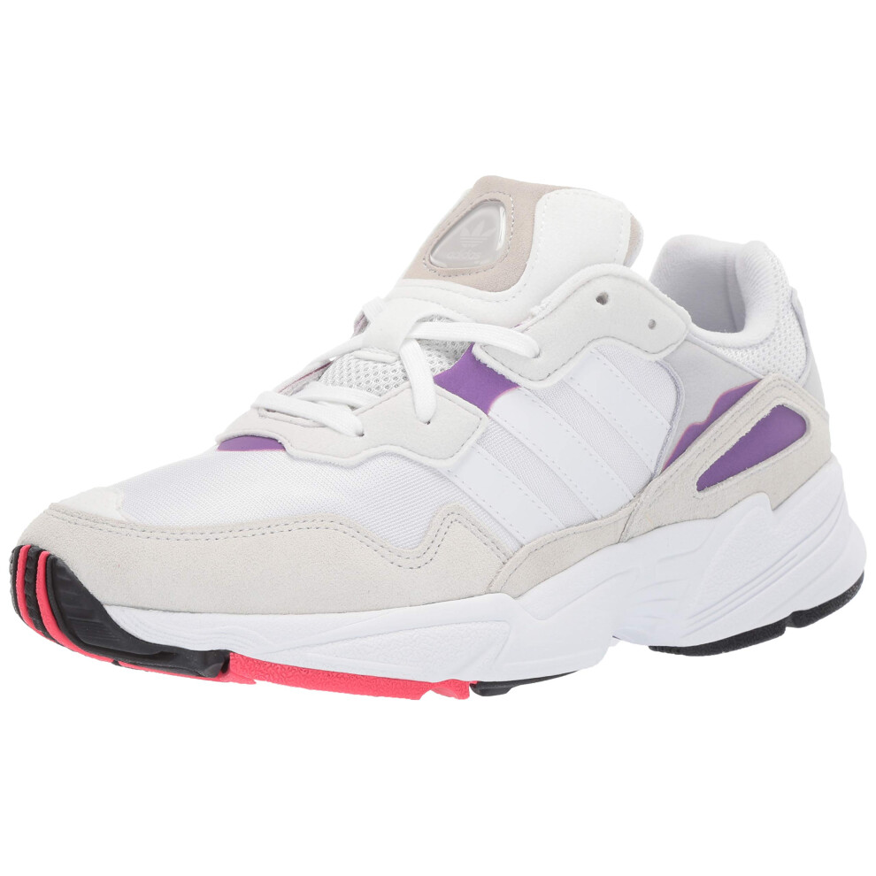 adidas Originals Men's Yung-96  White/Crystal White/Active Purple  8.5