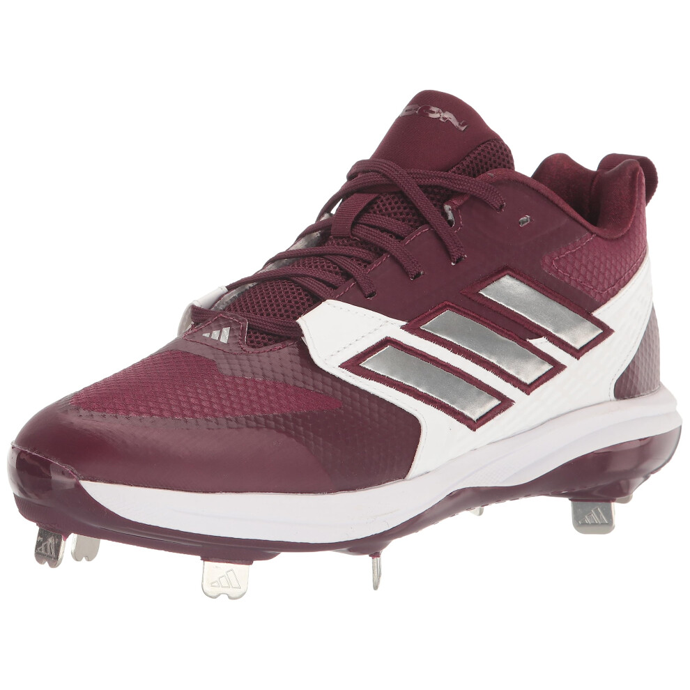 adidas Men's Icon 8 Sneaker  Team Maroon/Silver Metallic/White  8.5