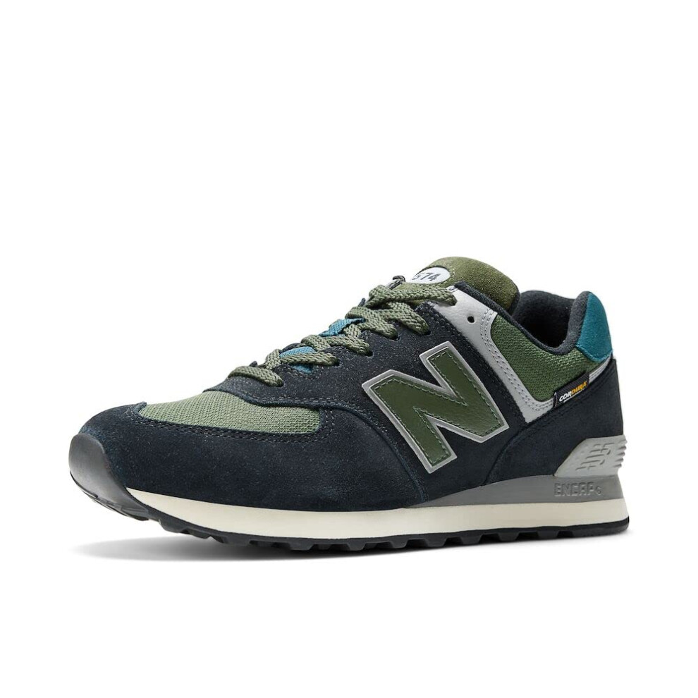 New Balance Unisex 574 V2 Konkrete Jungle Sneaker  Black/Grey  10 US M