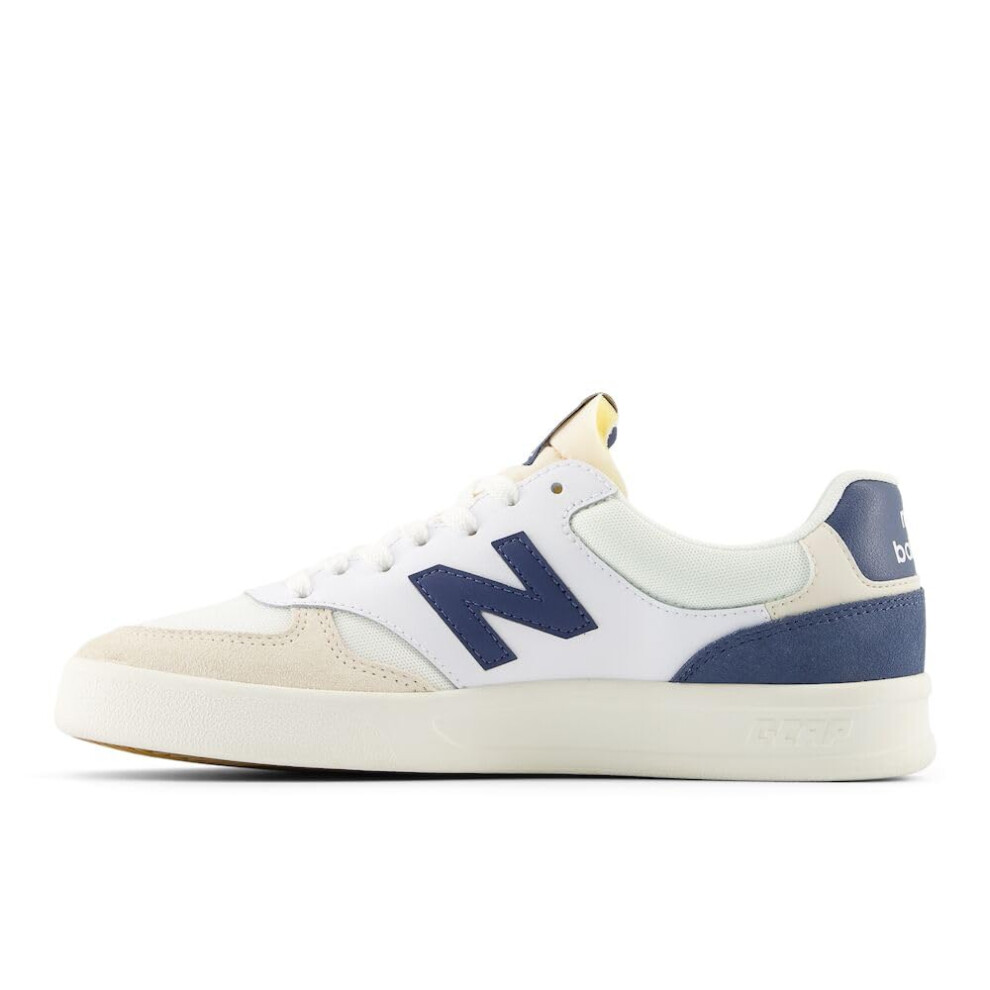 New Balance Men's 300 V3 Court Sneaker  White/Sea Salt/Vintage Indigo