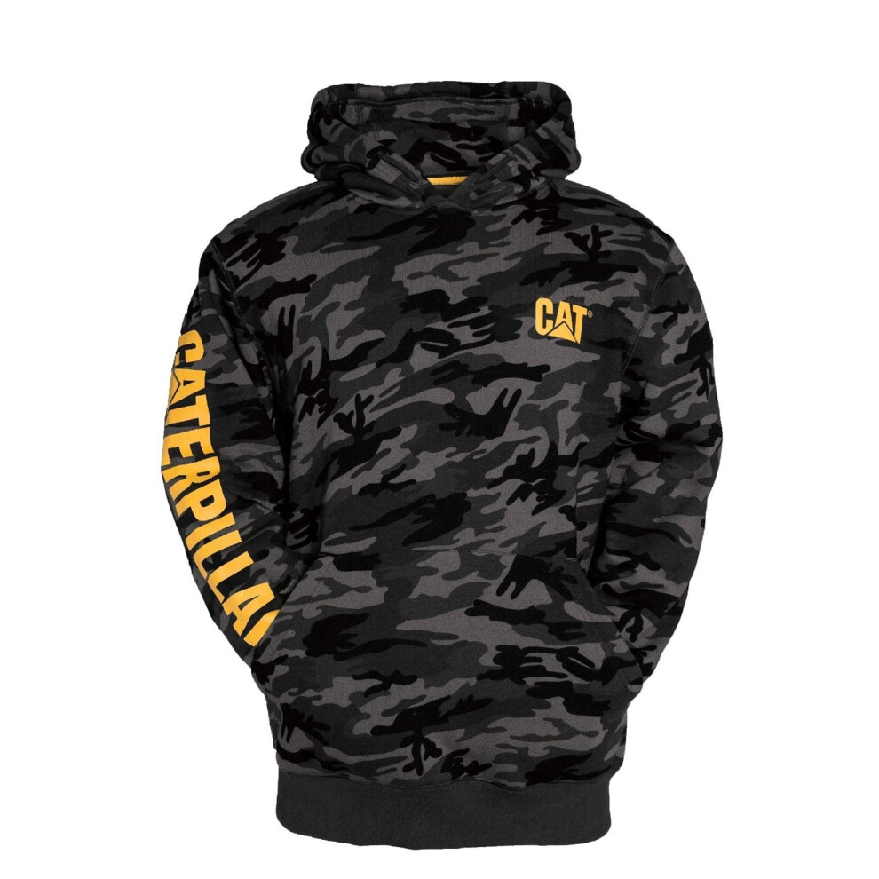 Caterpillar Men's Trademark Banner Hooded Sweatshirt (Regular and Big