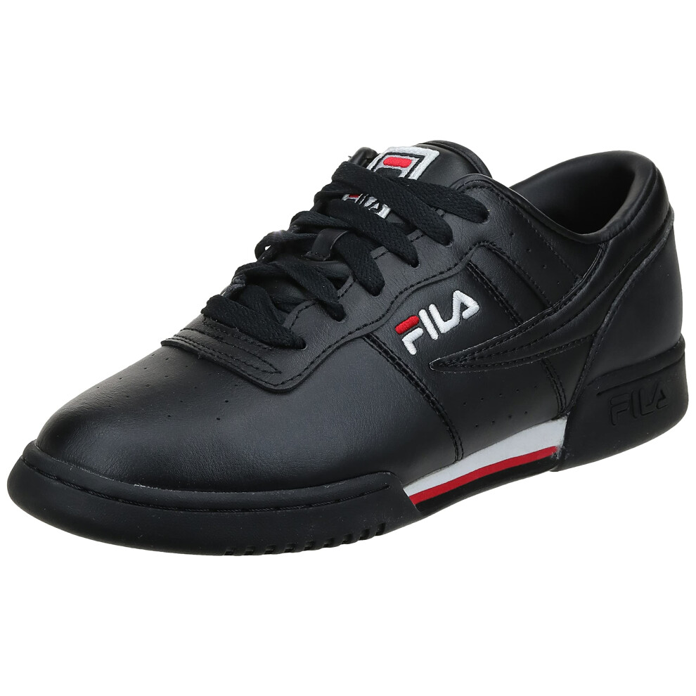 Fila girls Original Fitness Fashion Sneaker  Black/White/Red  8 US