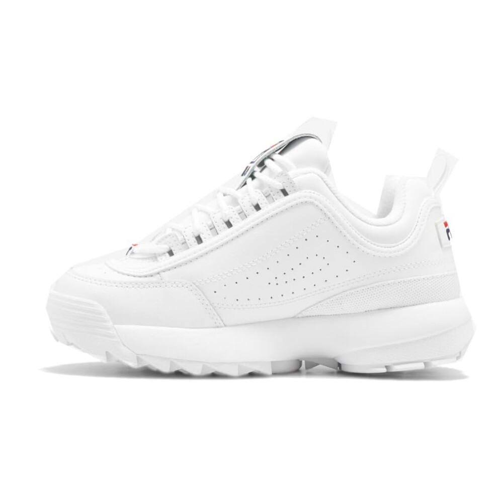 Fila Men's Strada Disruptor fashion sneakers  White/Peacoat/Vinred  7.