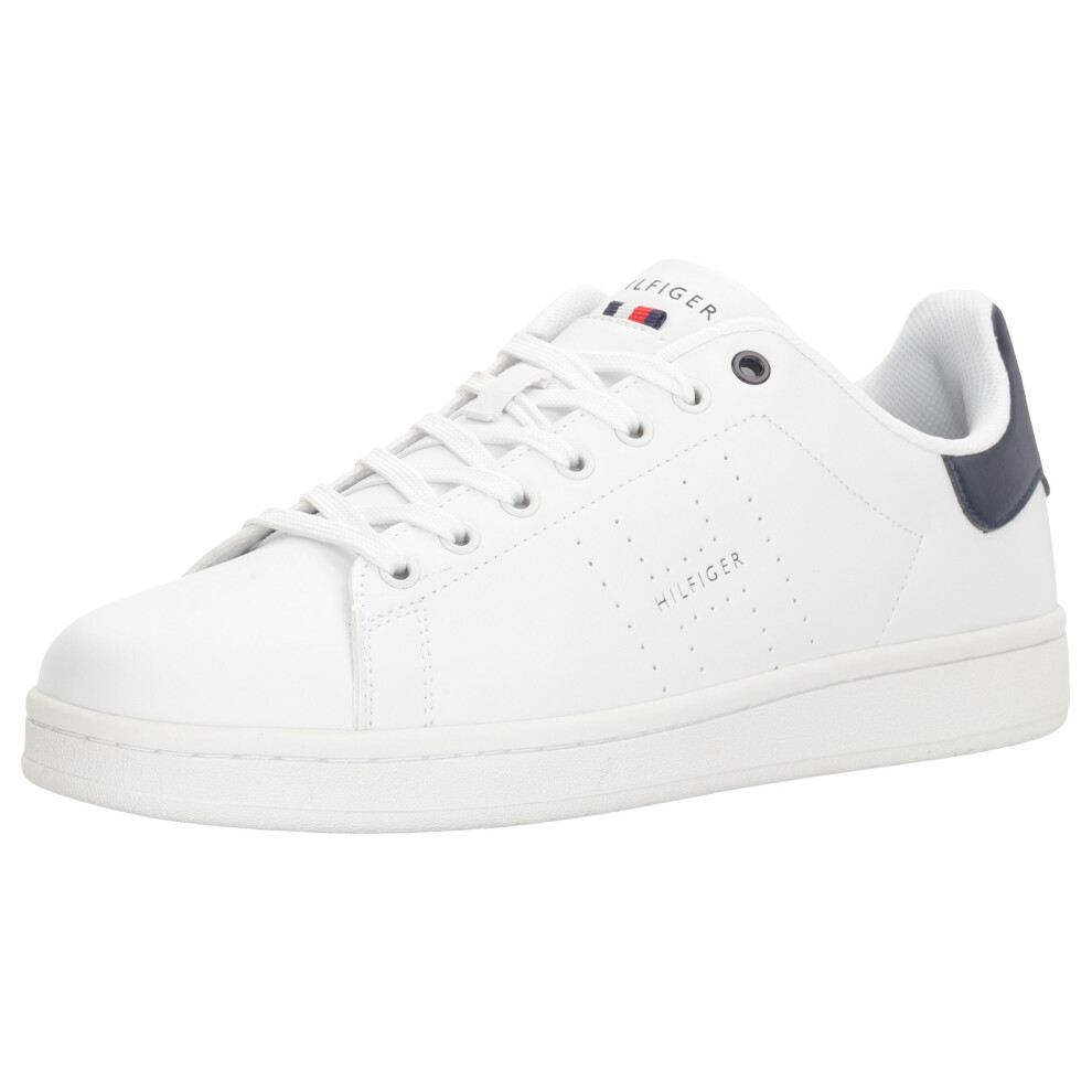 Tommy Hilfiger Men's Liston Sneaker  White/Navy 185  8M