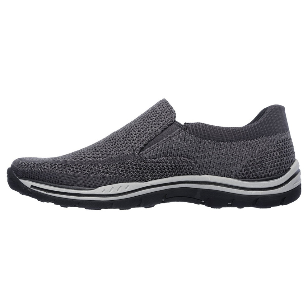 Skechers Men's Expected Gomel Slip-On Loafer  Grey  10 Extra Wide Fit