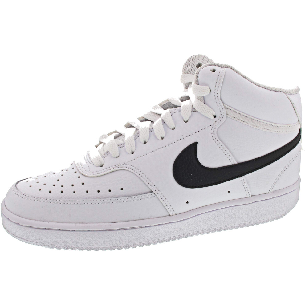 Nike Men's Court Vision Mid Sneaker  White/Blackwhite  7 Regular US