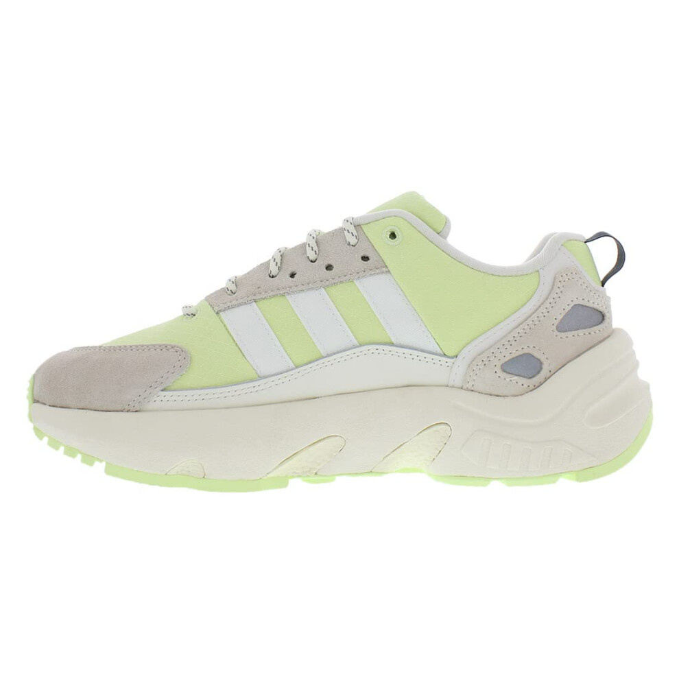 adidas Men's ZX 22 Boost Sneaker  Off White/White/Pulse Lime  5