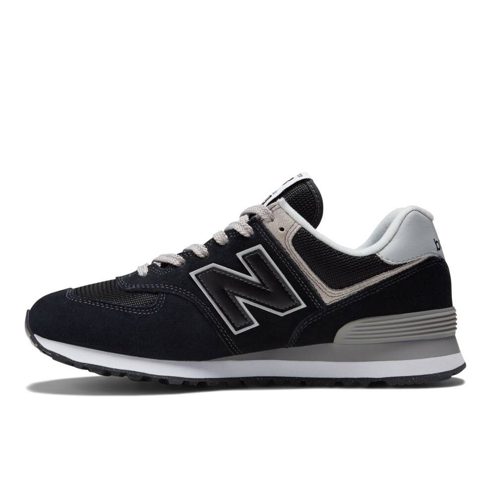 New Balance Men's 574 Core Sneaker  Black/White  11 X-Wide