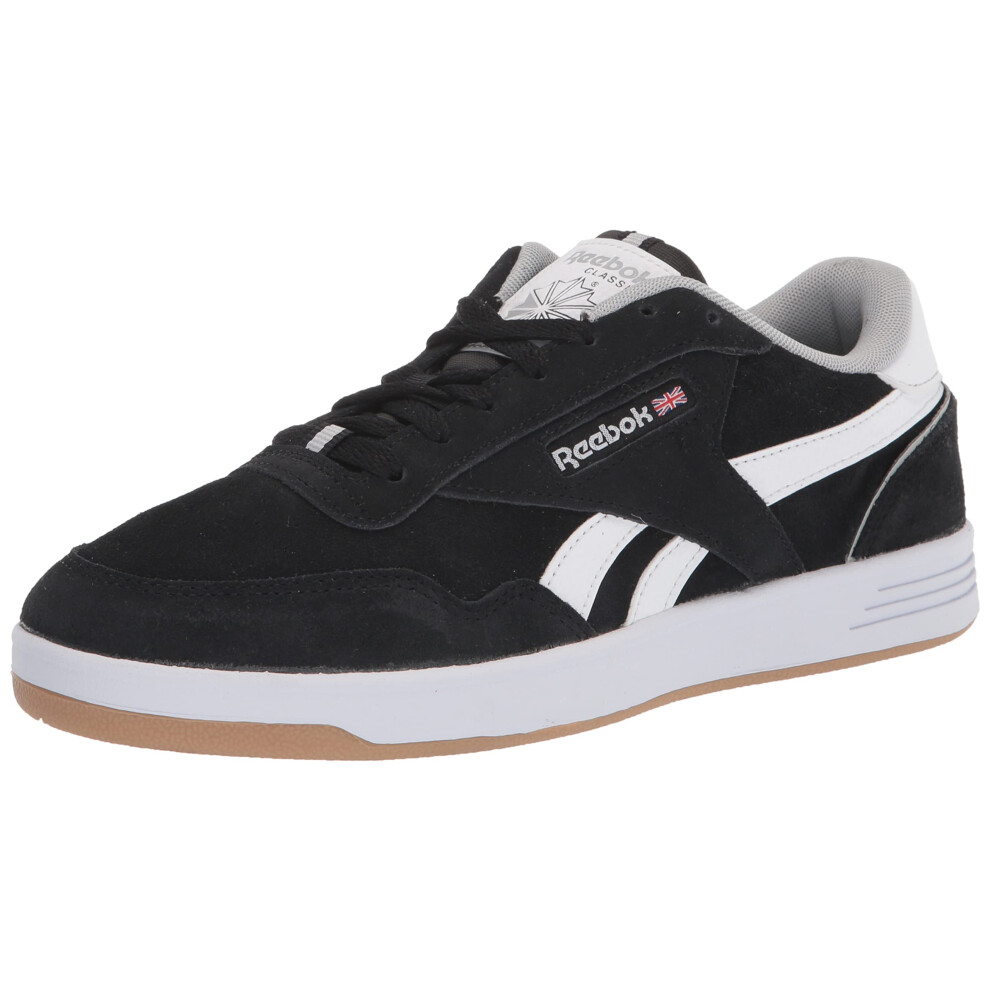 Reebok Men's Club MEMT Sneaker  Black/White Cross Check/Pure Grey  9