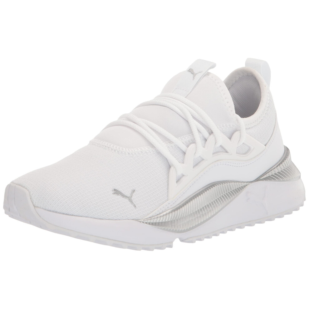 Puma Women's Pacer Future Allure Sneaker  White-Opera Mauve Black  9.5