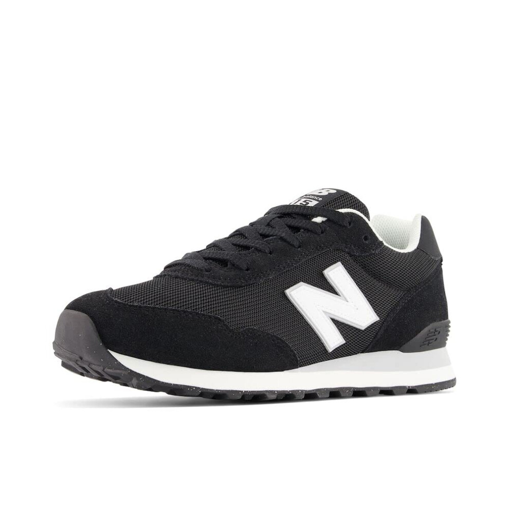 New Balance Men's 515 V3 Sneaker  Black/White/Aluminum Grey  12