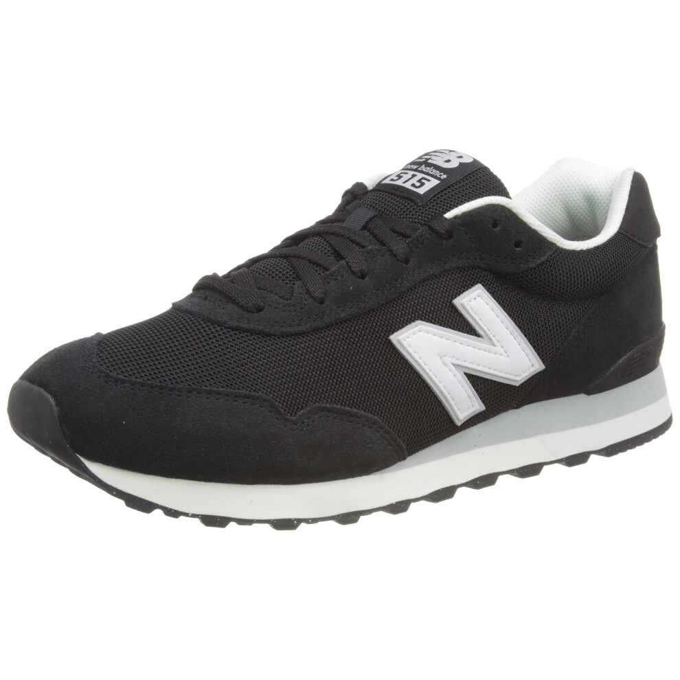 New Balance Men's 515 V3 Sneaker  Black/White/Aluminum Grey  11.5 X-Wi