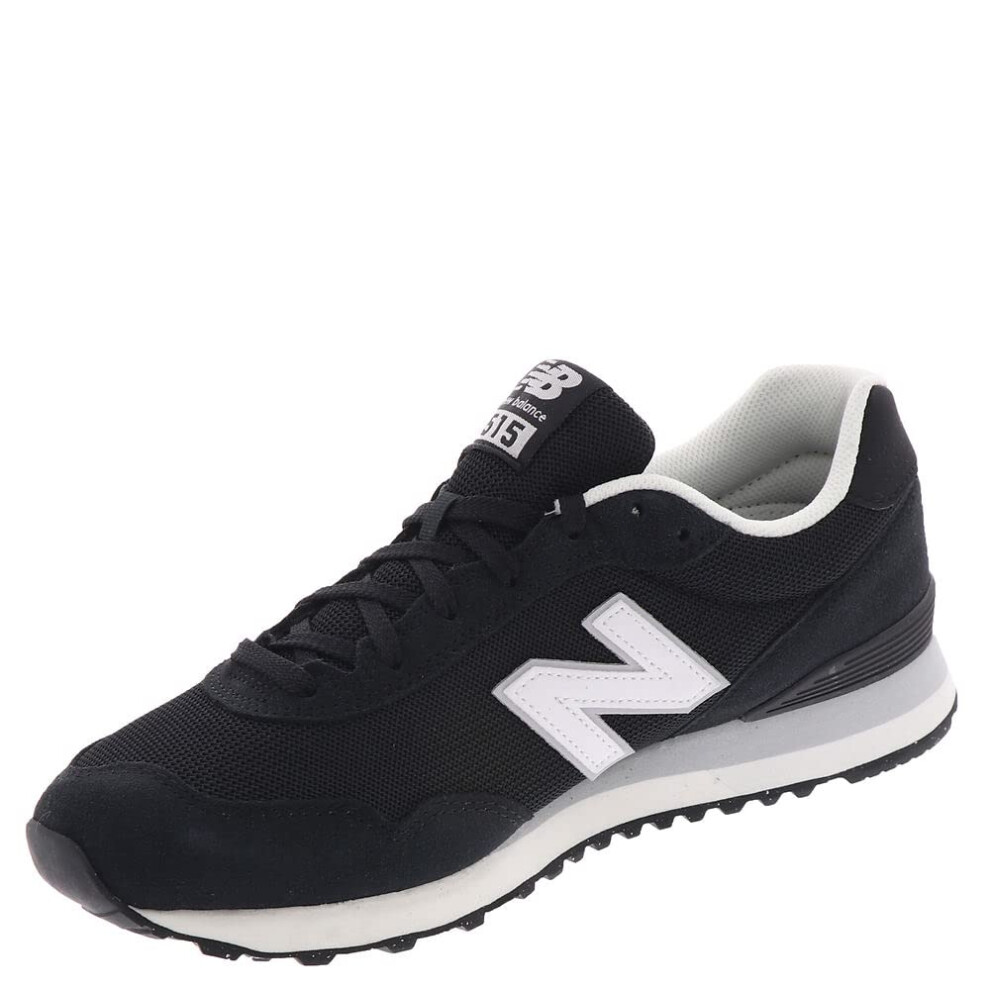 New Balance Men's 515 V3 Sneaker  Black/White/Aluminum Grey  11.5