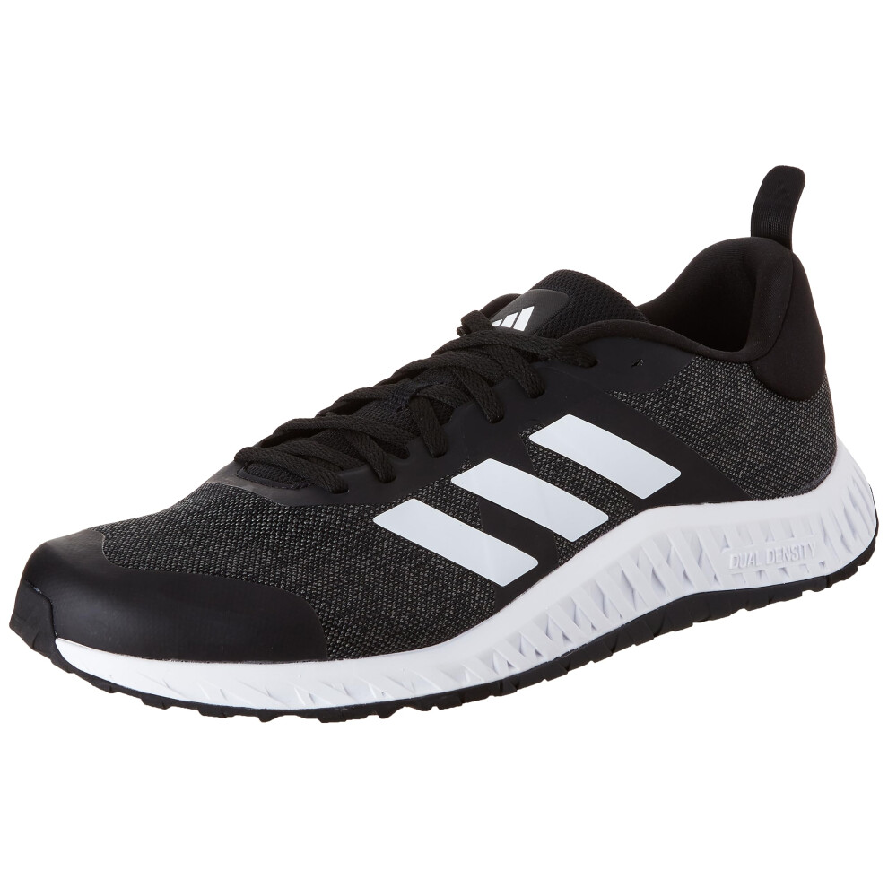 adidas Unisex Everyset Training Sneaker  Black/White/White  12 US men