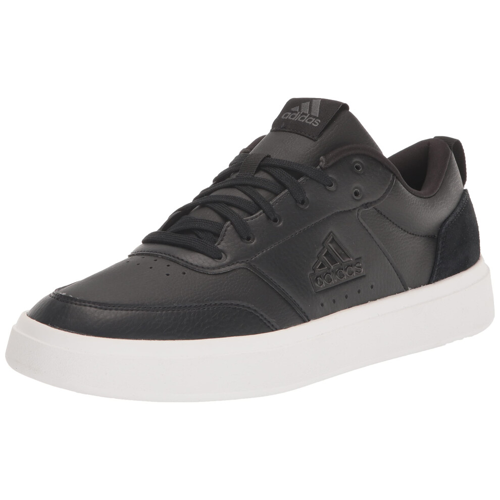 adidas Men's Park Street Sneaker  Black/Black/White  6.5