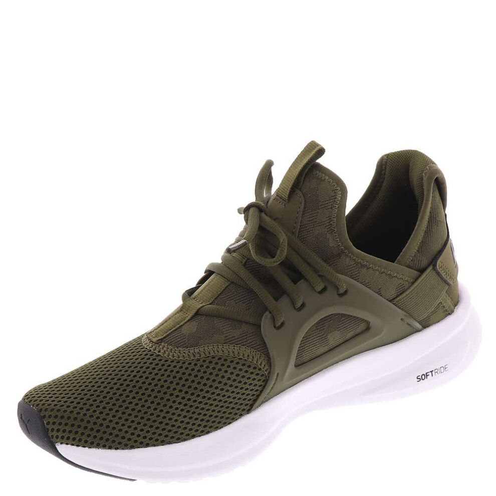 PUMA Softride Enzo Evo Camo Mens Sneaker 11 DM US Dark Olive