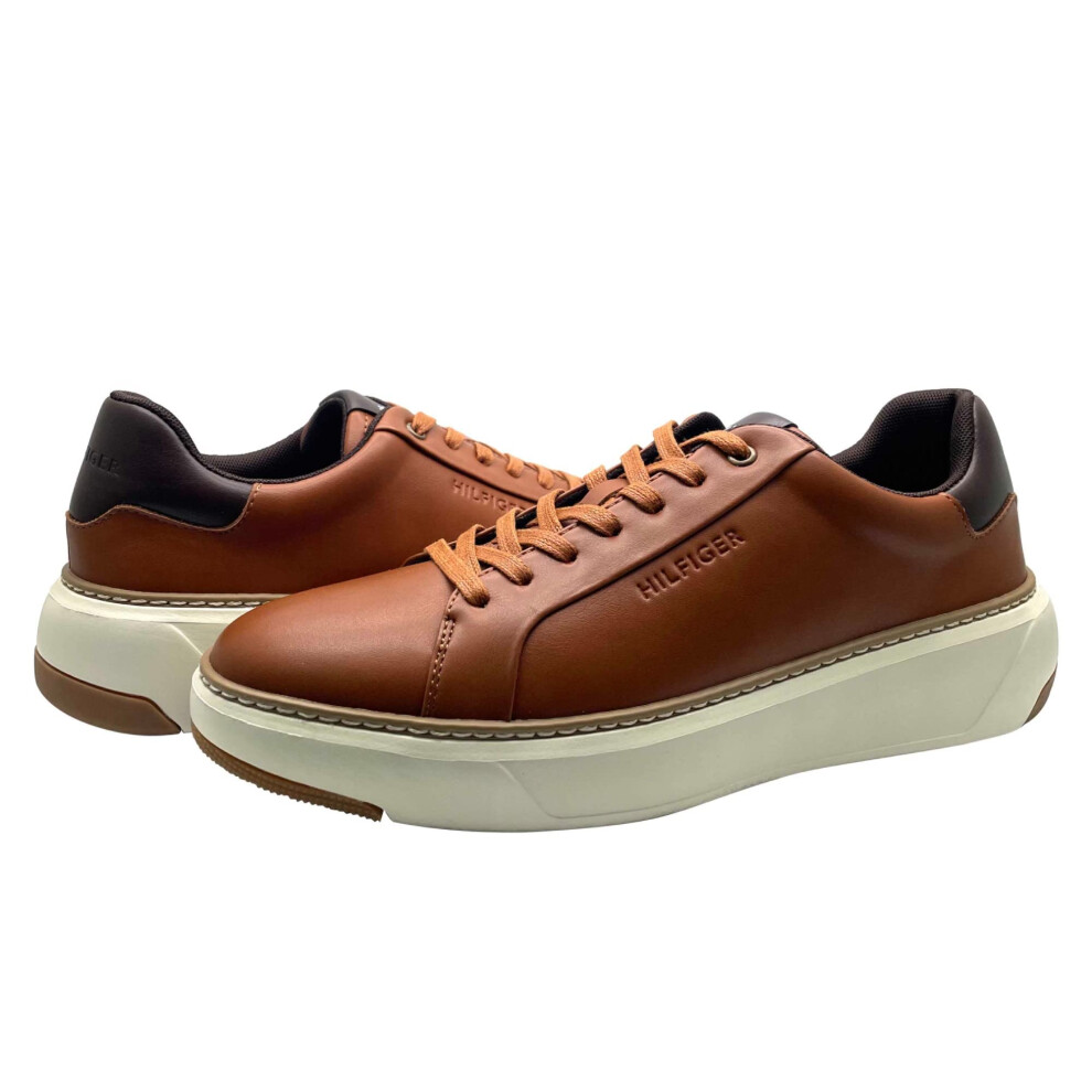 Tommy Hilfiger Men's Hines Sneaker  Cognac/Dark Brown 210  7M