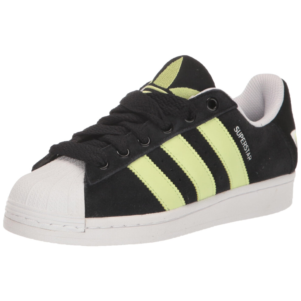 adidas Originals Men's Superstar Sneaker  Black/Pulse Lime/White  7