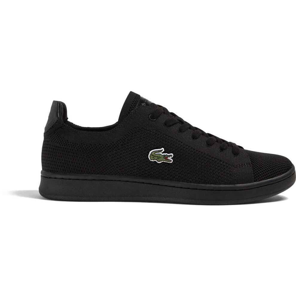 Lacoste - Mens Carnaby Piquee Textile Heel Pop Sneakers  Color Black/B