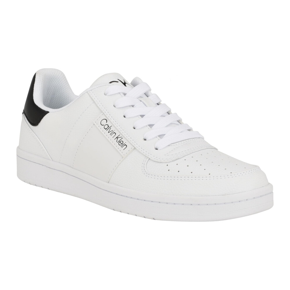 Calvin Klein Men's LENTO Sneaker  White/Black 140  13