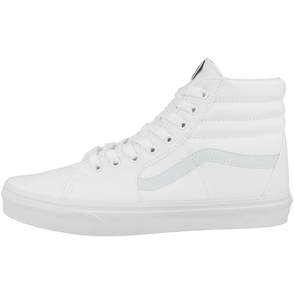 Vans SK8-Hi Canvas Unisex-Adult Hi-Top Sneaker  True White  6.5 M US (