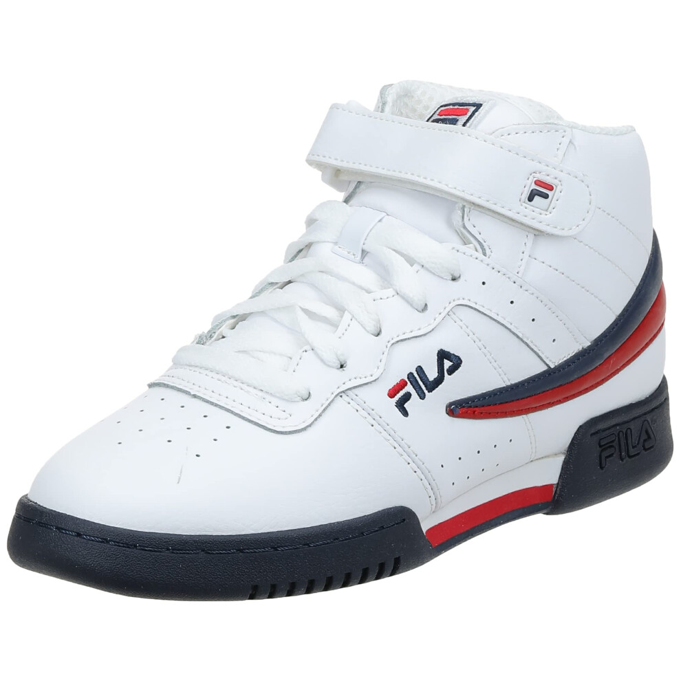 Fila Men's f-13v lea/syn Fashion Sneaker  White Navy Red  8 M US