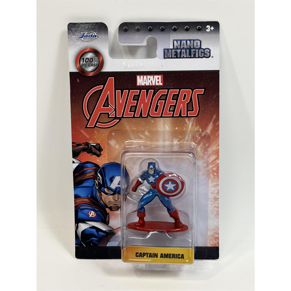 Captain America Marvel Avengers Nano Metal Figure 4.5cm Jada